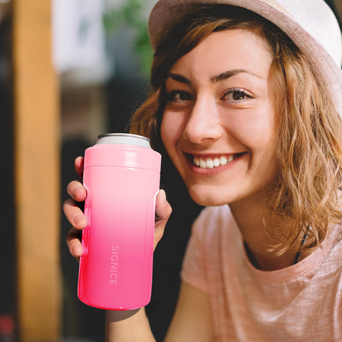 Signice non-slip base helps prevent spills at gatherings.