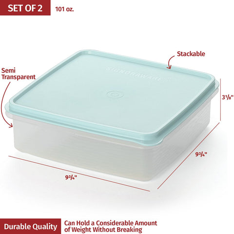 Signora Ware airtight cookie container keeps treats fresh and mess-free.