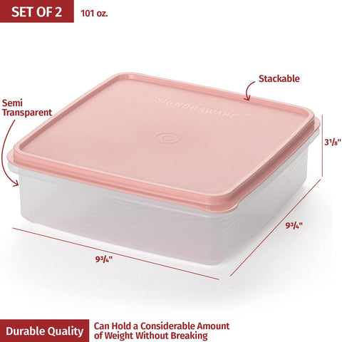 SIGNORA WARE BPA-free plastic container ideal for meal prep