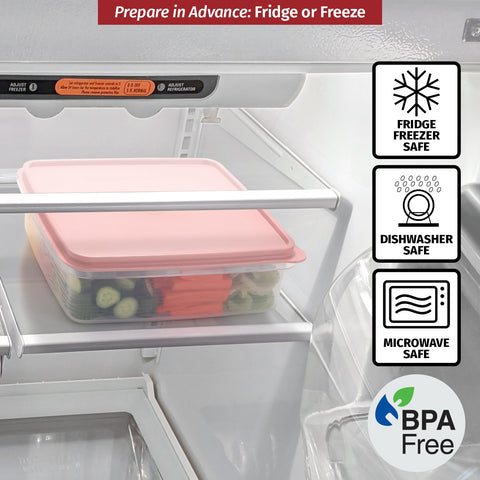 Signora Ware leakproof clear storage container for organized fridge