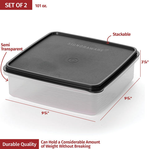 SIGNORA WARE microwave, freezer, and dishwasher-safe container for versatile meals