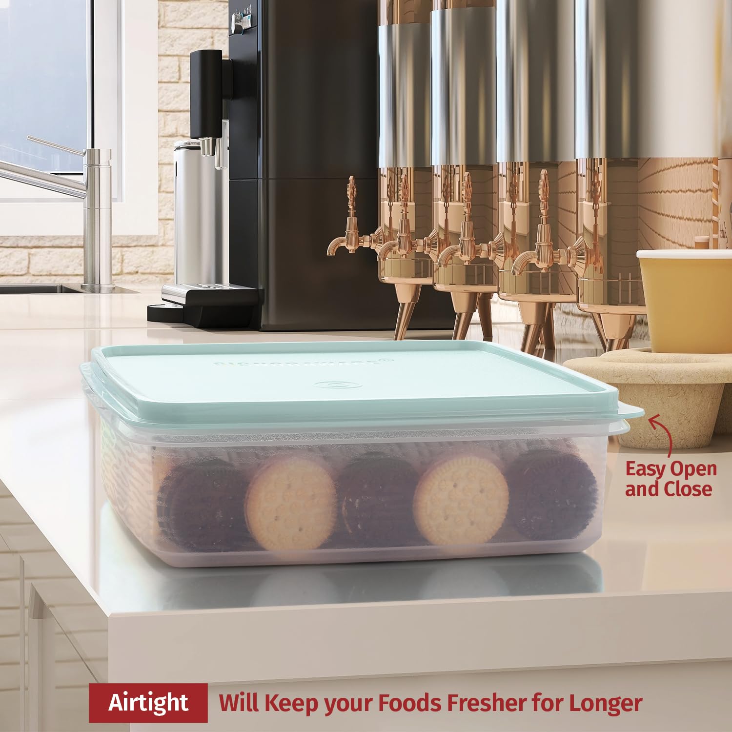 Signora Ware stackable 3L containers simplify pantry and fridge organization.