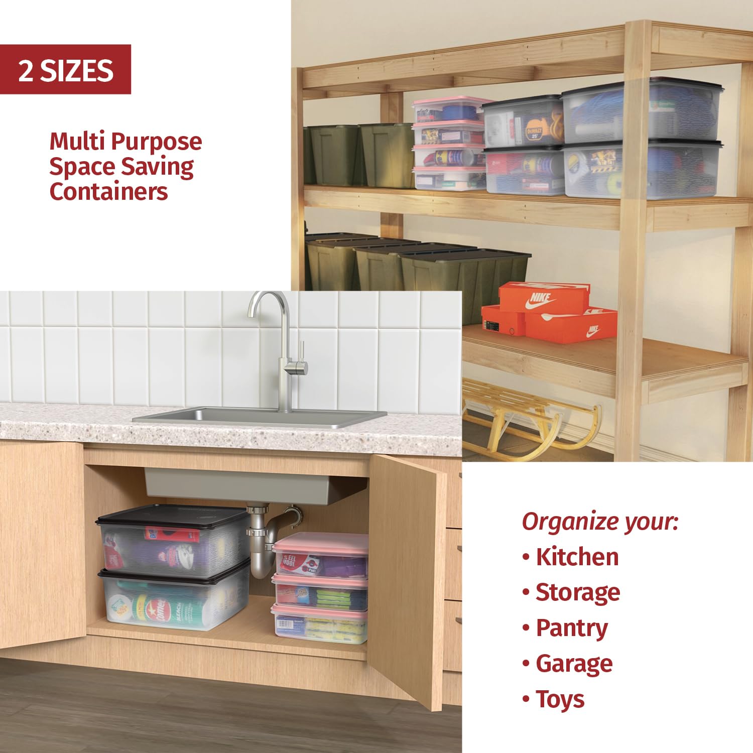 SIGNORA WARE stackable design saves kitchen space
