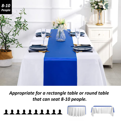 SiinvdaBZX 108-inch runner fits long banquet tables beautifully