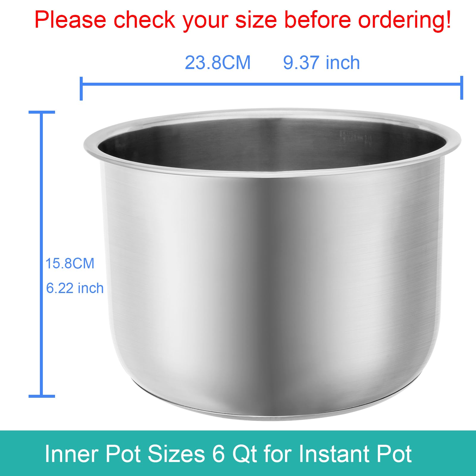 Siireemuu 304 stainless steel inner pot with 3-ply base for uniform heat.