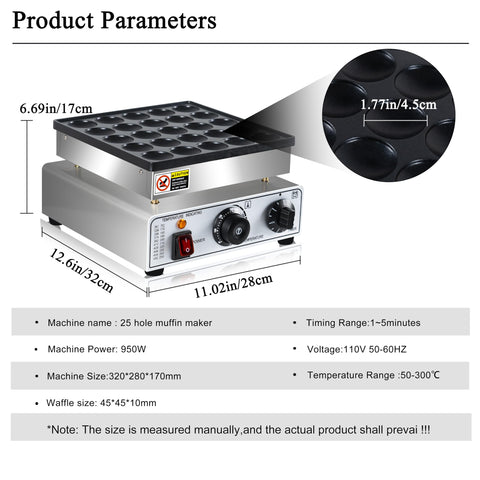 SIJIDING Mini Pancake Maker control panel view highlights precise timer and temperature control.