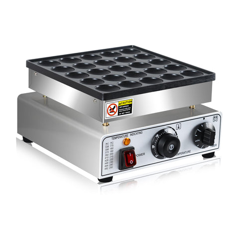 SIJIDING Mini Pancake Maker teflon coating prevents sticking for quick cleanups.