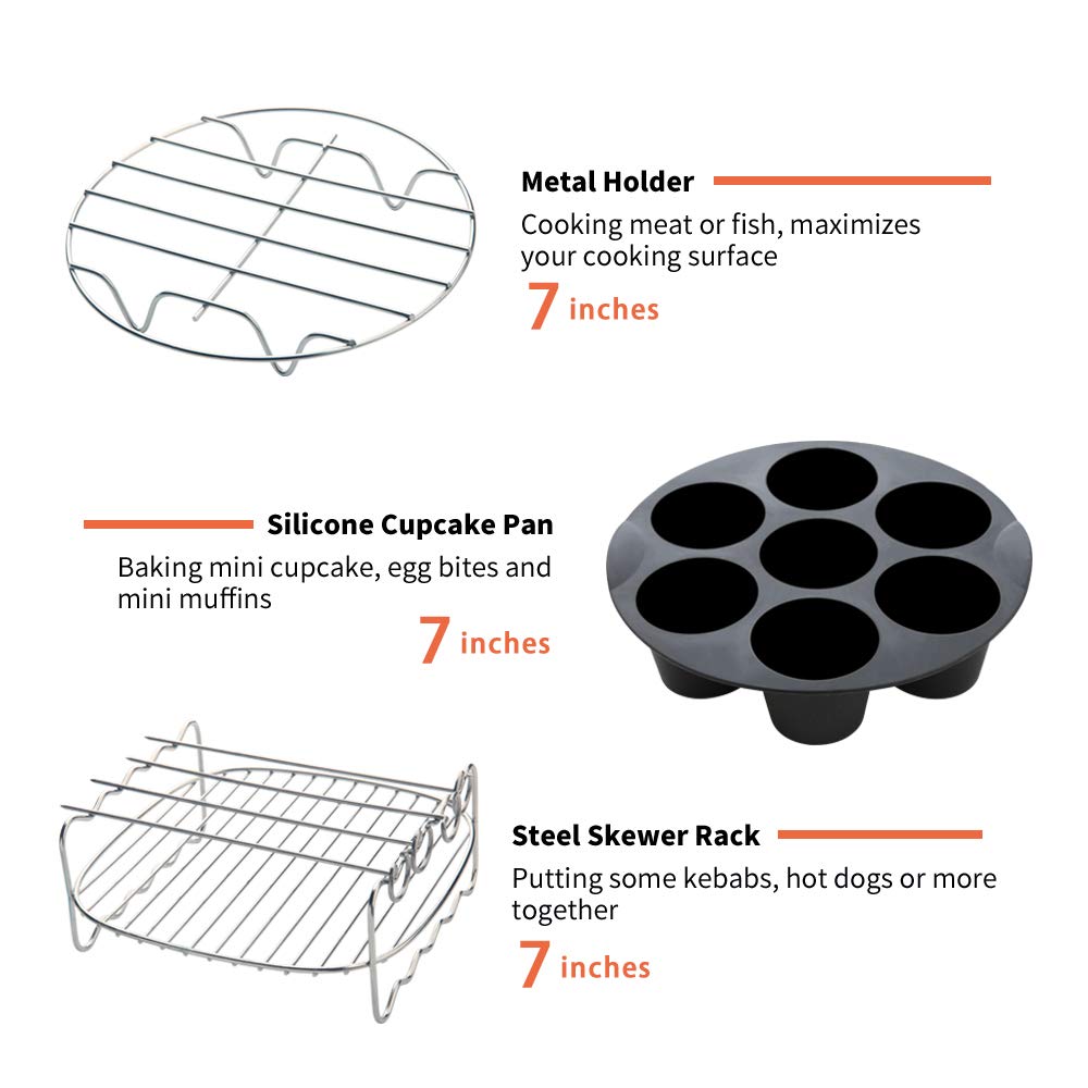 SIK metal holder adds a second level for more cooking capacity inside your fryer.