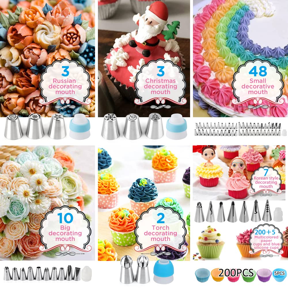 SIK decorating nozzles and tips vibrant set for detailed cake designs