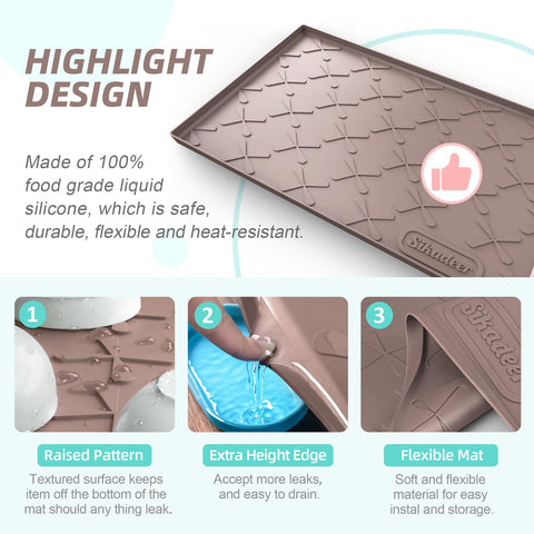 SIKADEER 15 sizes help you fit the mat to your cabinet