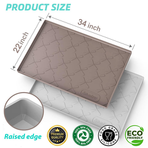 SIKADEER anti-slip mat prevents bottles from sliding in the cabinet