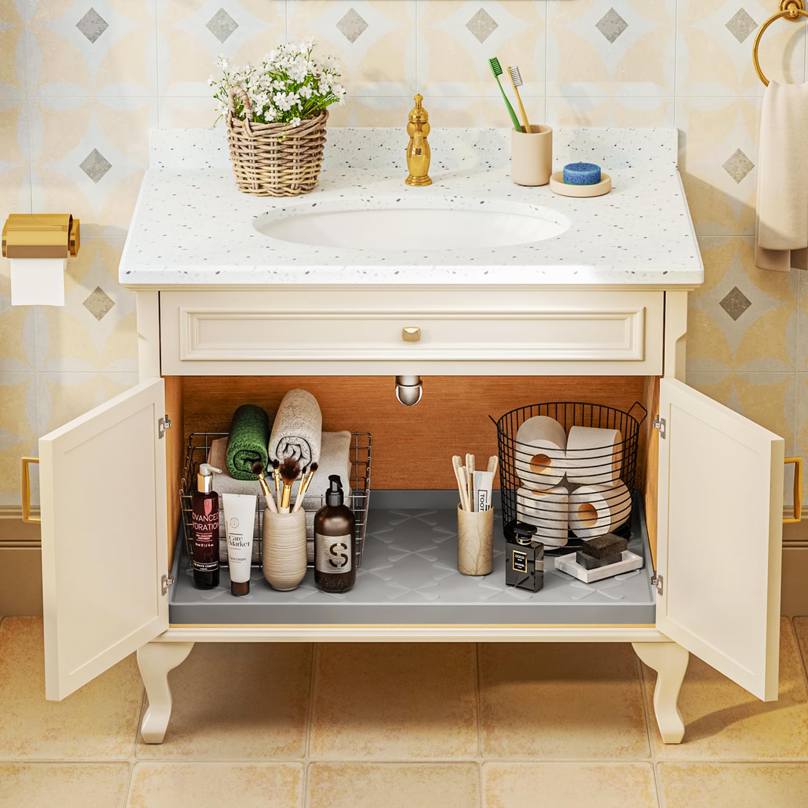 SIKADEER anti-slip texture keeps bottles secure on shelves