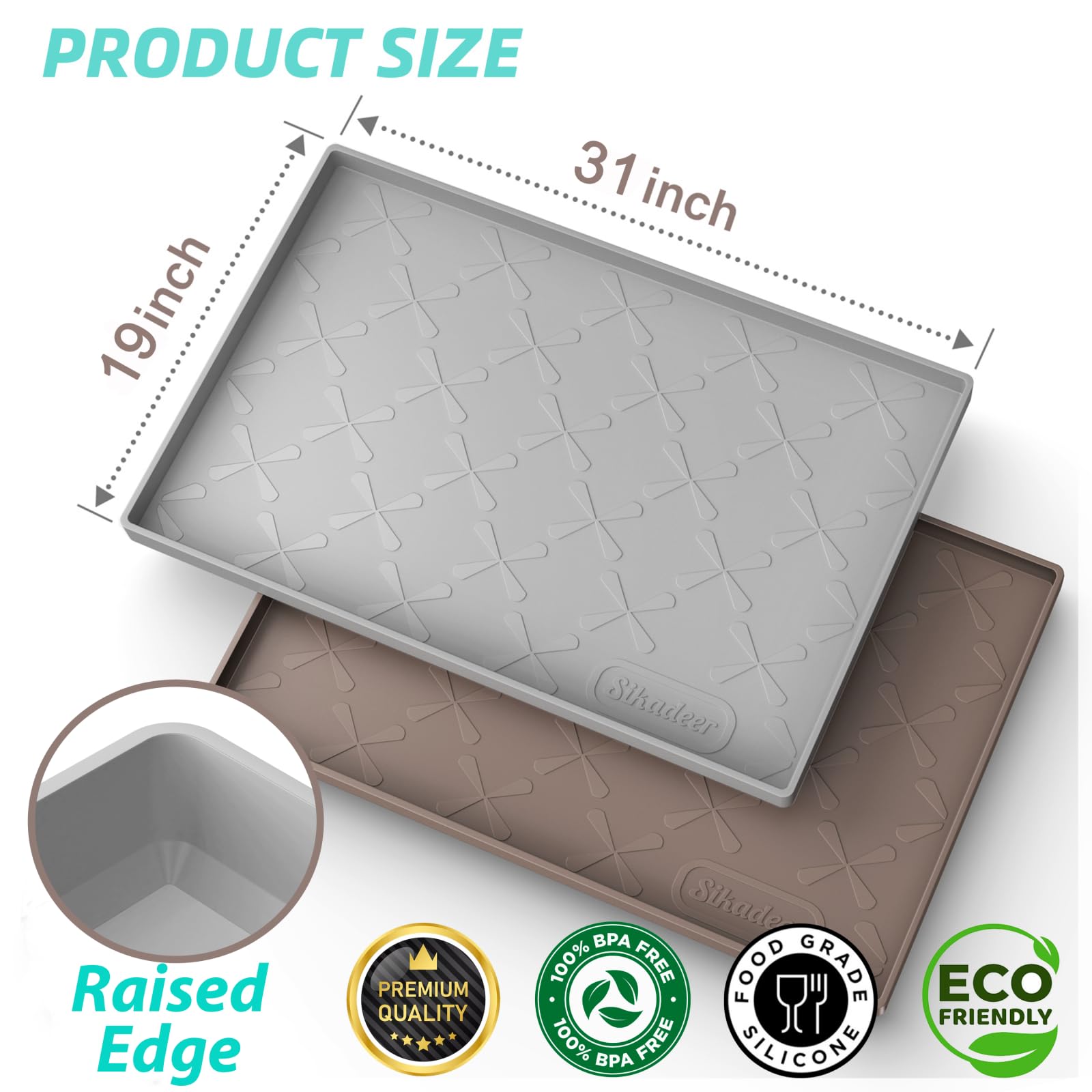 SIKADEER easy-clean surface wipes clean in seconds after spills.