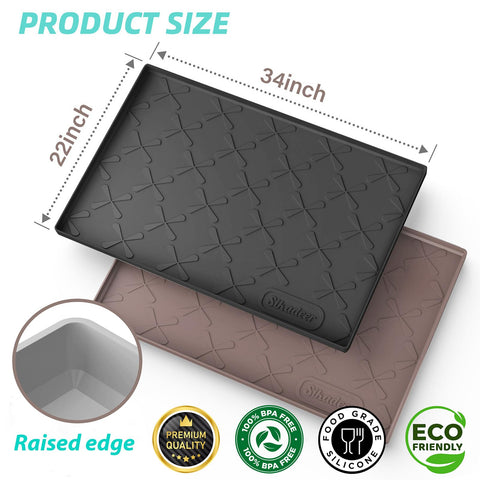 SIKADEER silicone cabinet liner odorless and safe around food