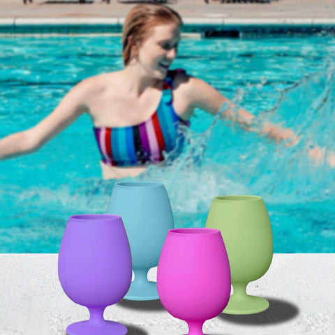 Sili Wraps Bali Collection unbreakable stemmed glasses bring worry-free sipping anywhere.