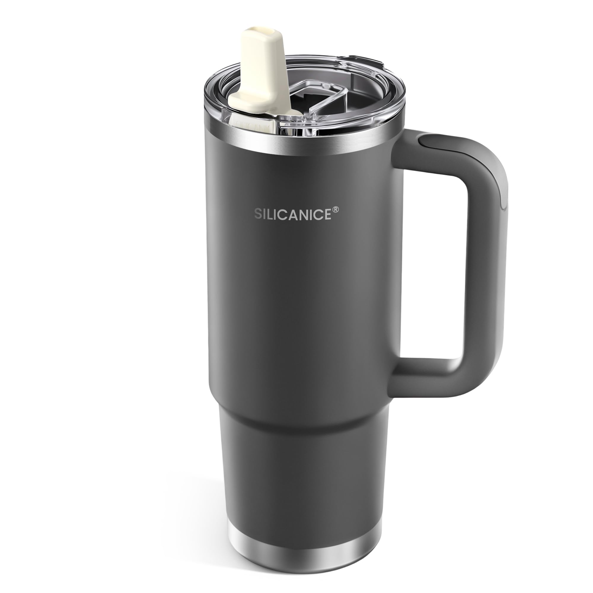 SILICANICE 30 oz tumbler with 360° sip-anywhere capability for flexible drinking