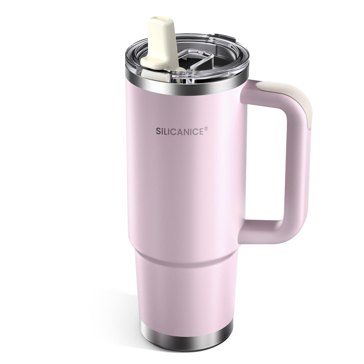 SILICANICE 30oz tumbler with 360° sip-anywhere design for flexible drinking