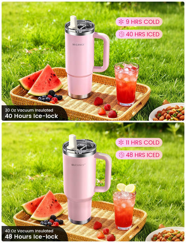 Dishwasher-safe SILICANICE tumbler and lid for easy cleanup