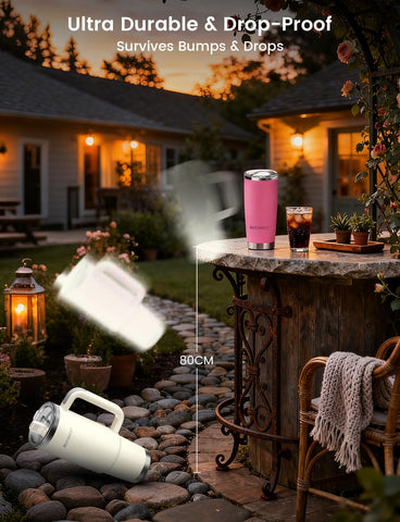 SILICANICE cup-holder friendly handle aids comfortable travel