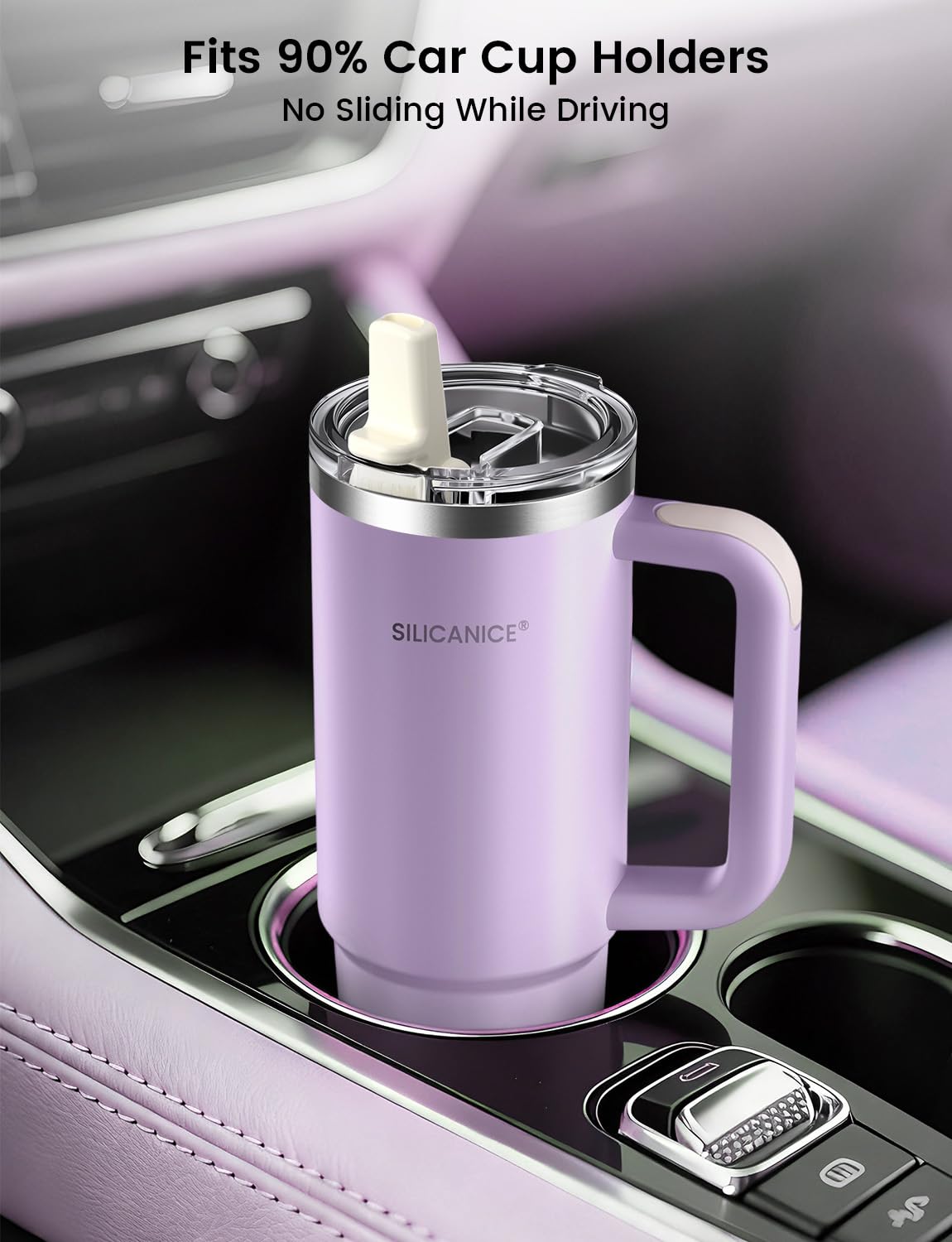 SILICANICE double-wall vacuum insulation preserves cold drinks longer