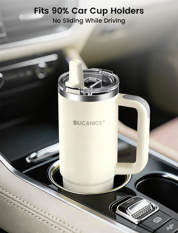 SILICANICE double-wall vacuum insulation keeps beverages at optimal temp