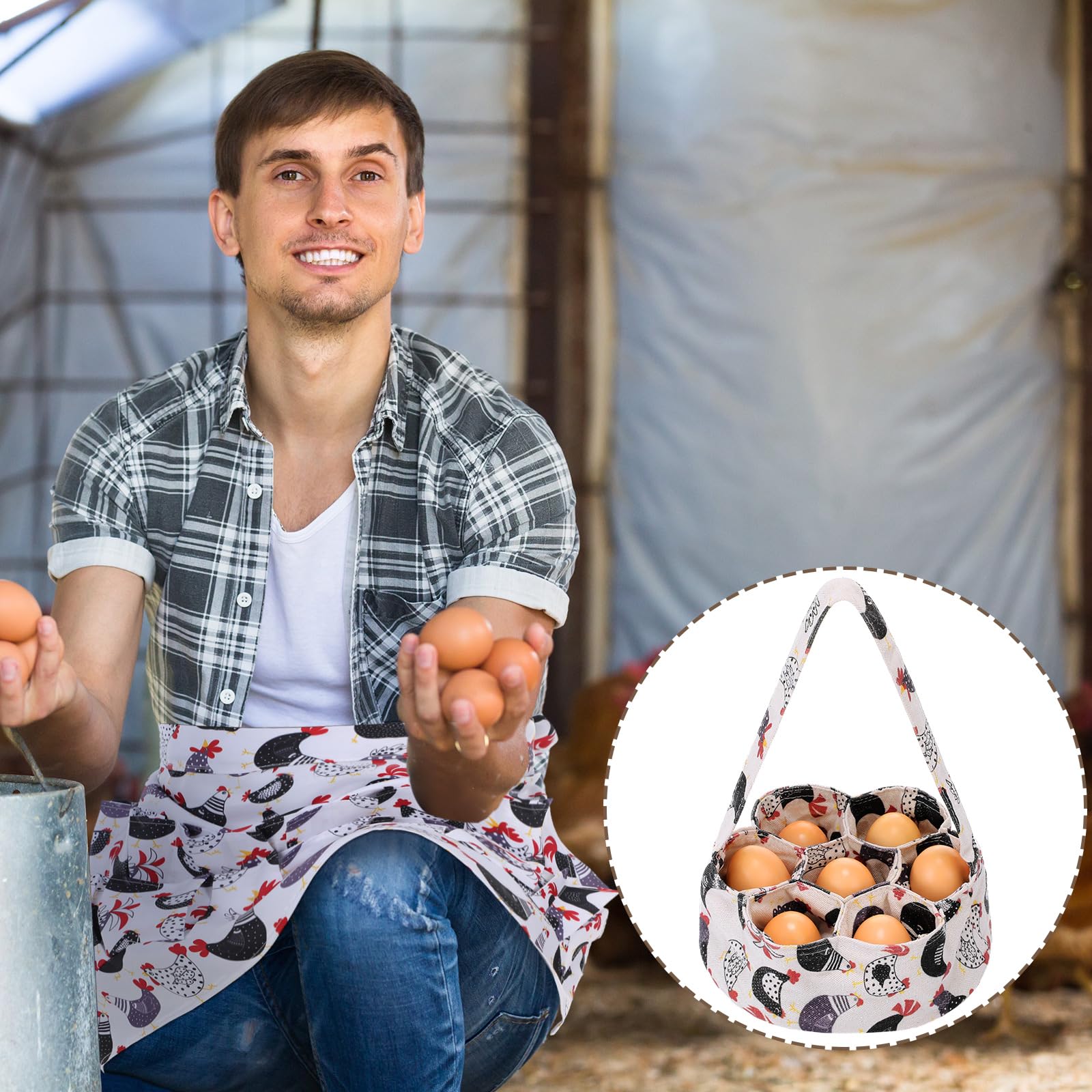 Silicherry canvas mini egg basket built for durable, repeated use