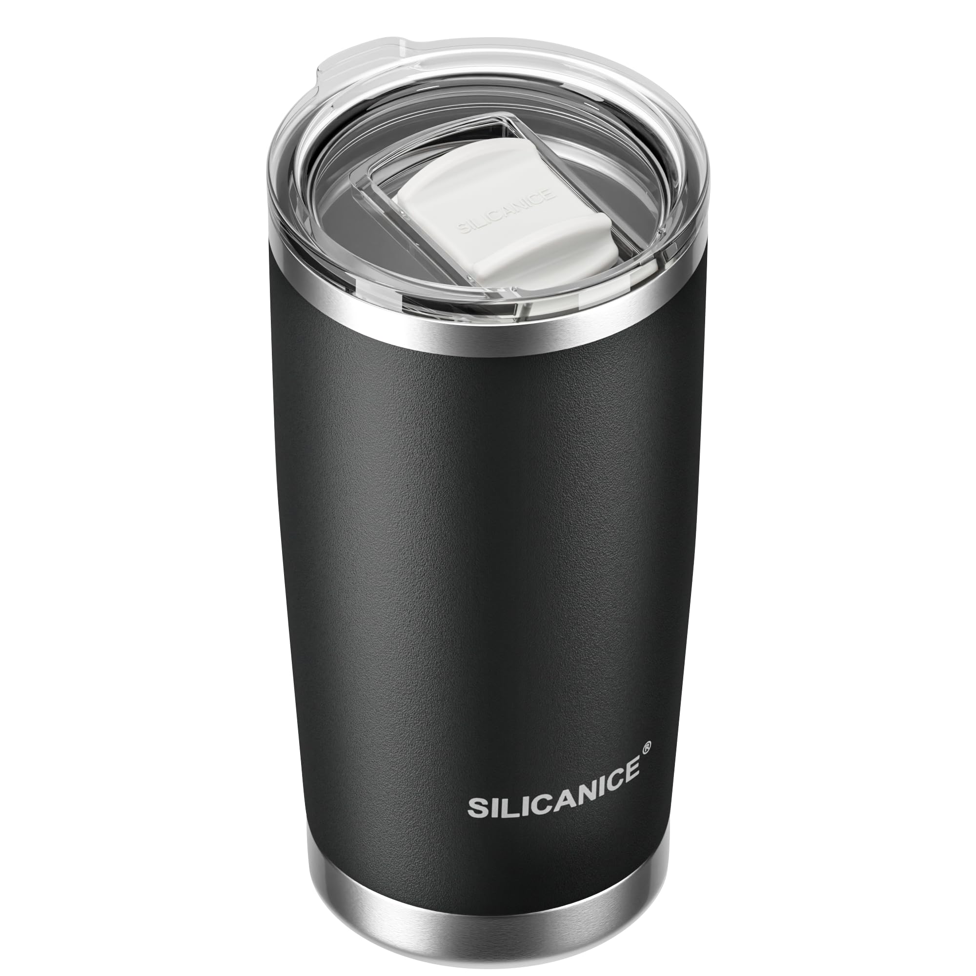 SILICANICE 20oz tumbler with break-resistant lid for everyday durability.