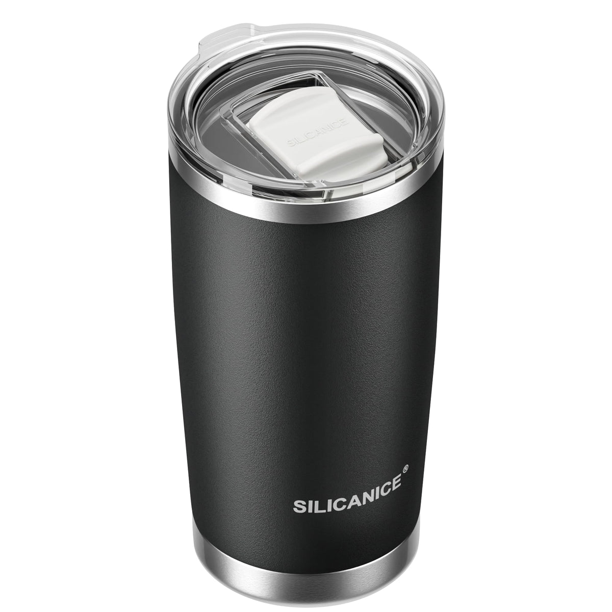 SILICANICE 20oz tumbler with break-resistant lid for everyday durability.