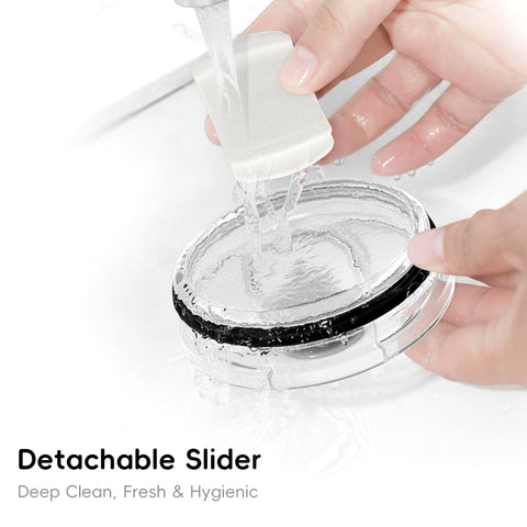 SILICANICE splash-resistant lid minimizes spills during transport.