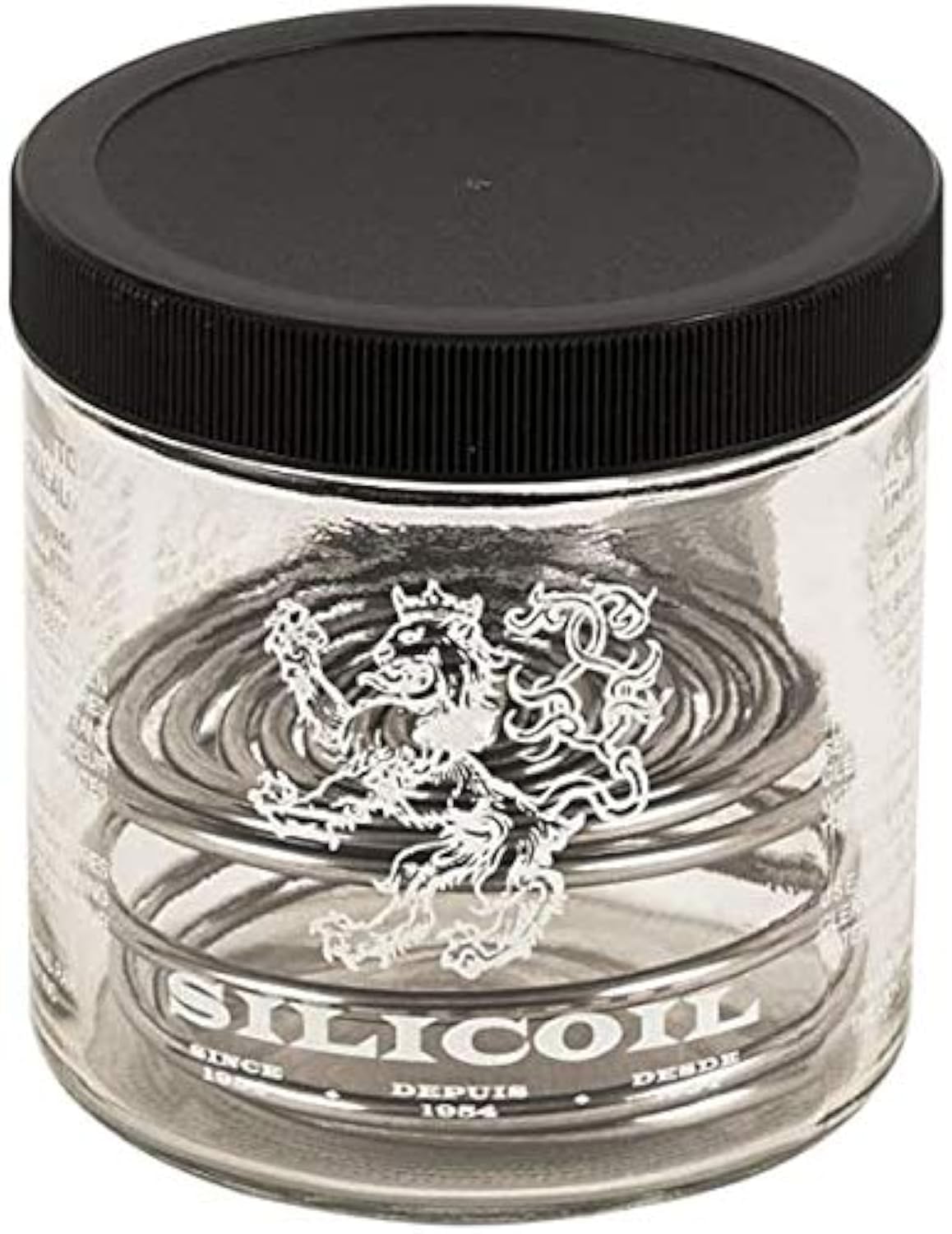 Silicoil Brush Cleaning Tank Jar with spiral insert cleans between bristles.