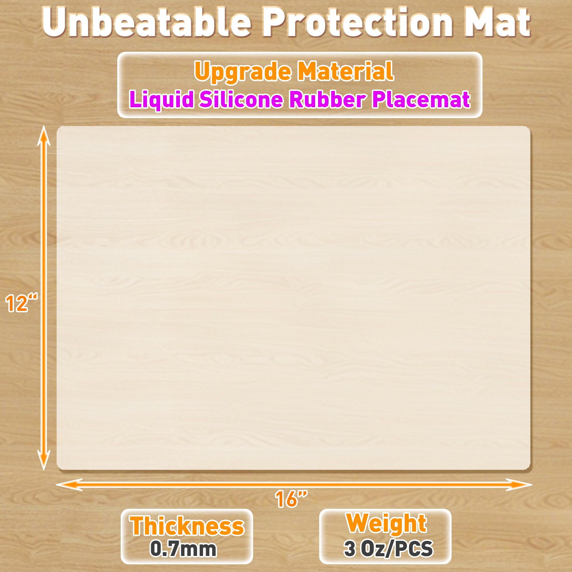 Siliconty placemats offer multiuse options as mats or desk pads.