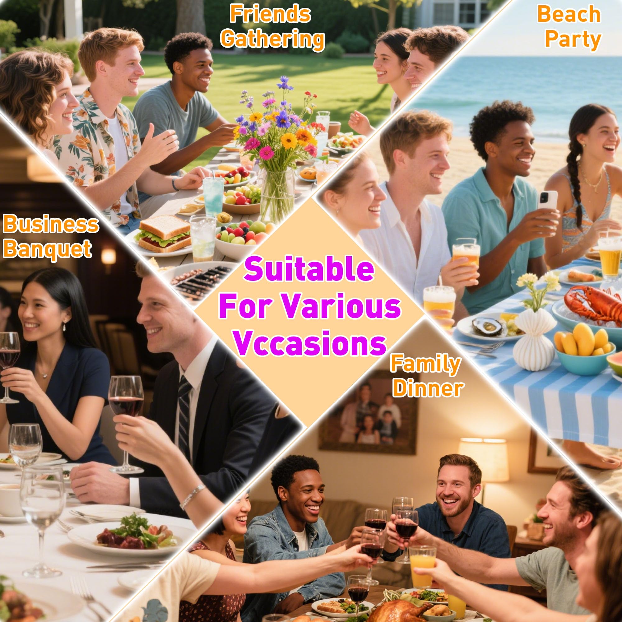 Siliconty placemats with non-slip grip keep plates steady during meals.