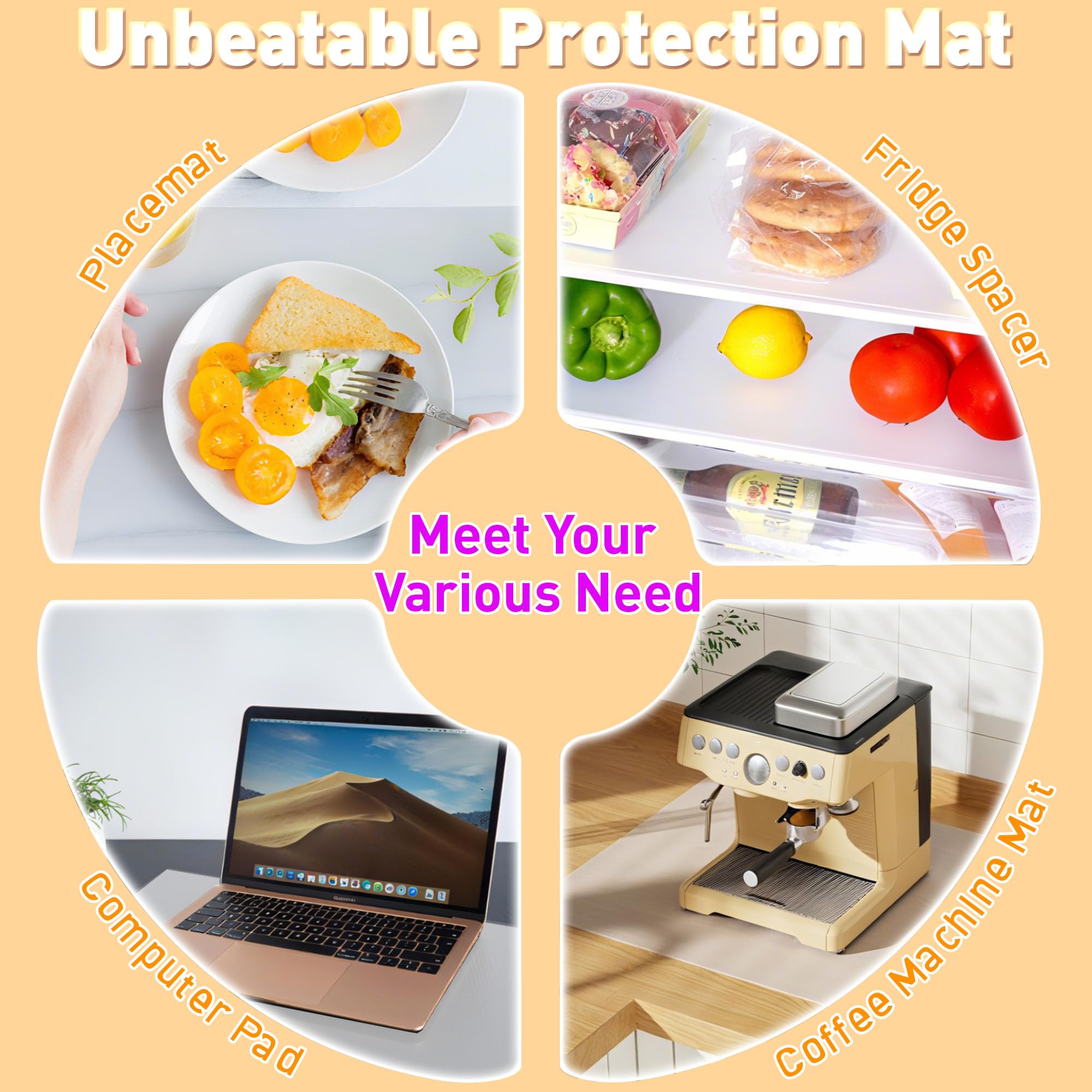 Siliconty placemats are top-rack dishwasher safe for easy cleanup.