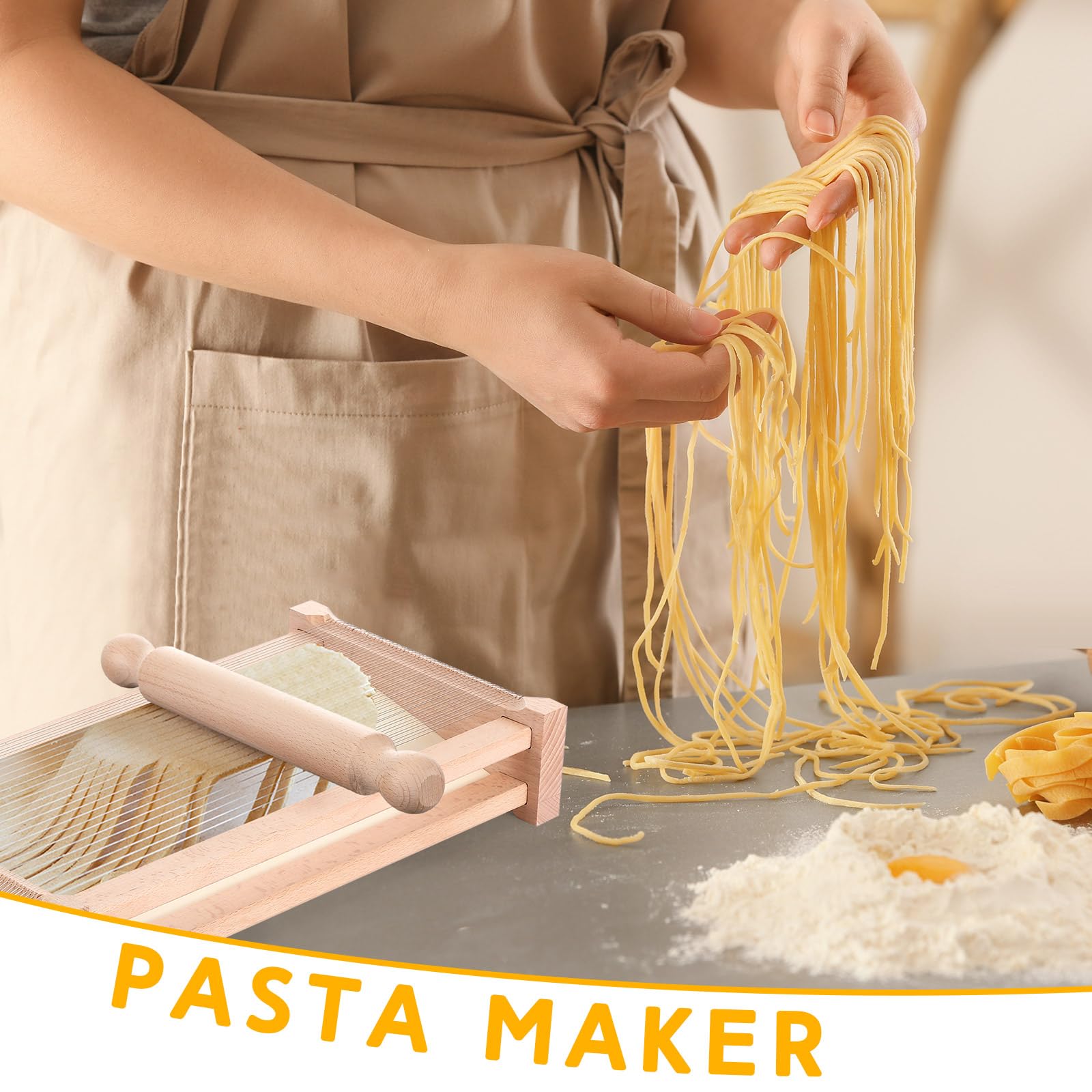 Silifine Chitarra Cutter two widths for fettuccine and lasagna at home.