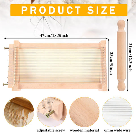 Silifine Chitarra Cutter rolling pin for smooth dough prep and even sheets.