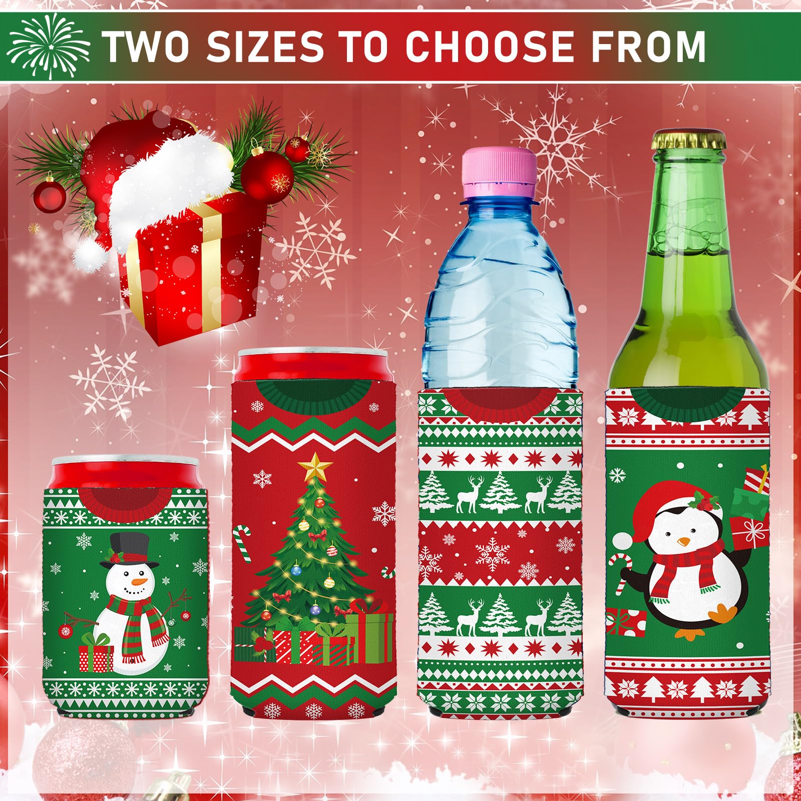 SiliFine santa-claus can cooler brings holiday whimsy to your beverage.