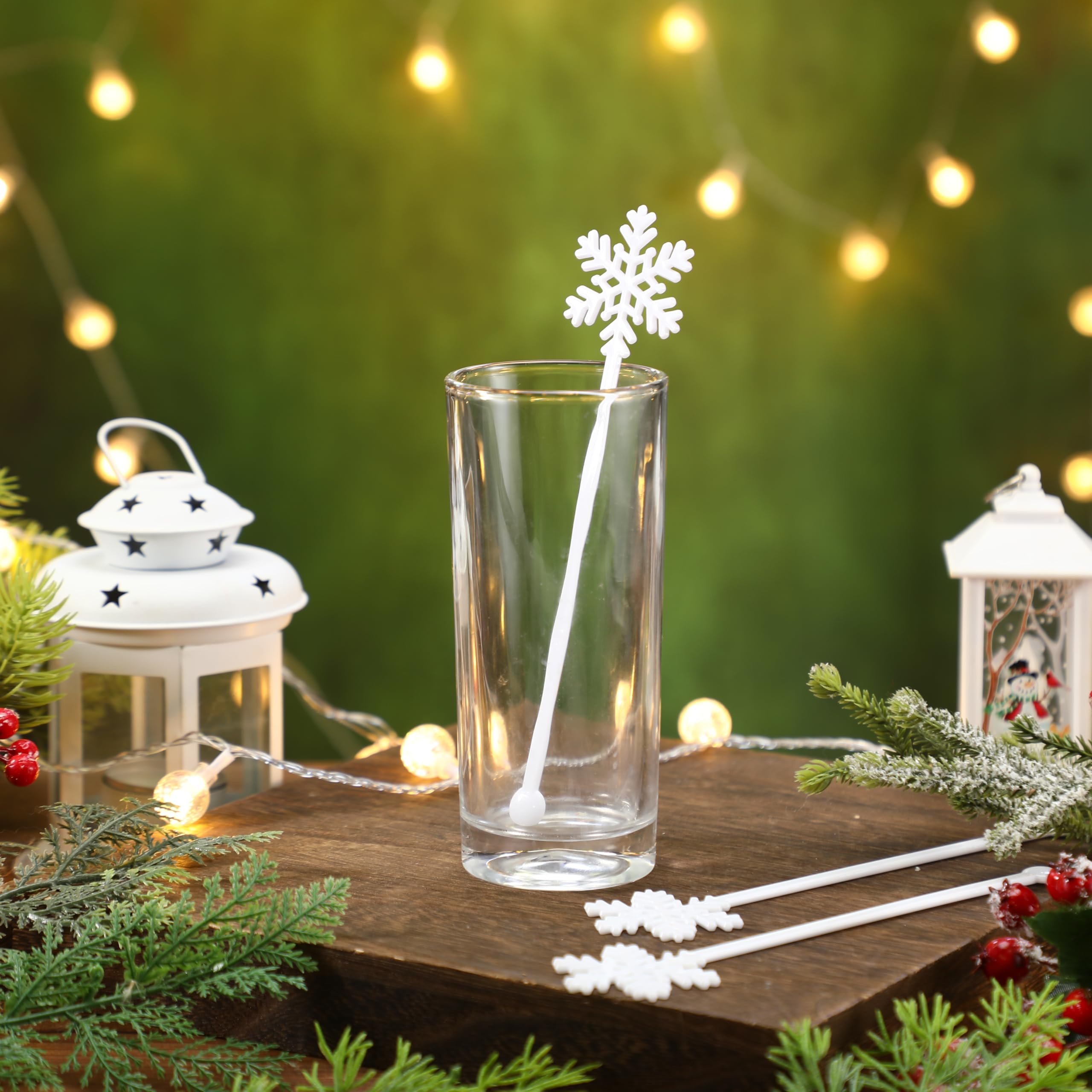 Durable SiliFine snowflake stirrers designed for repeated use.