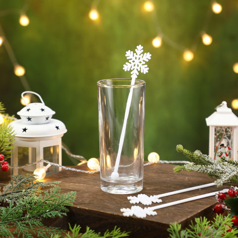 Durable SiliFine snowflake stirrers designed for repeated use.