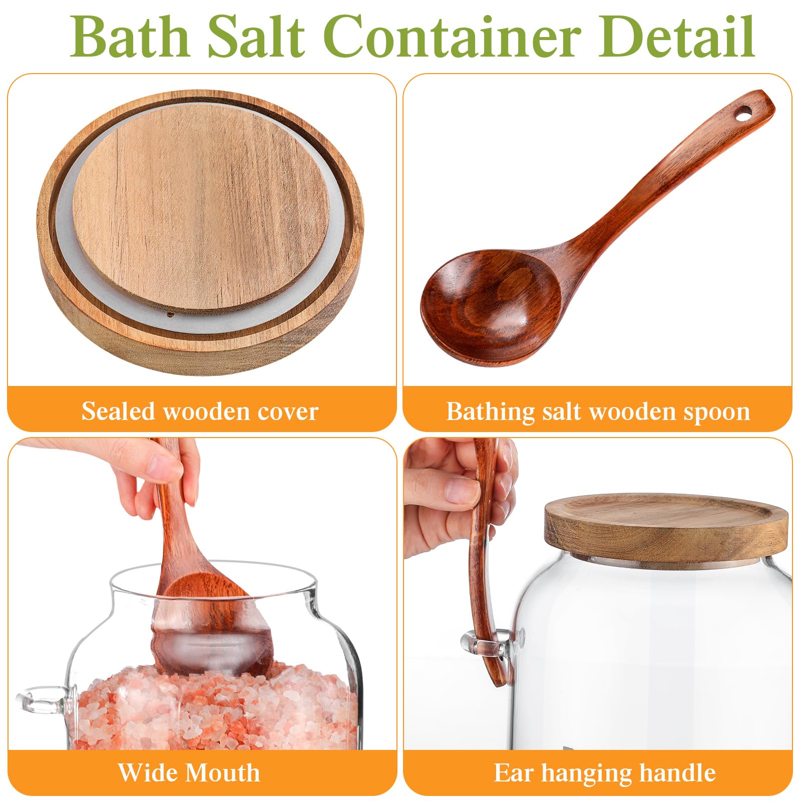 SiliFine glass storage jar with transparent design for quick content checks.