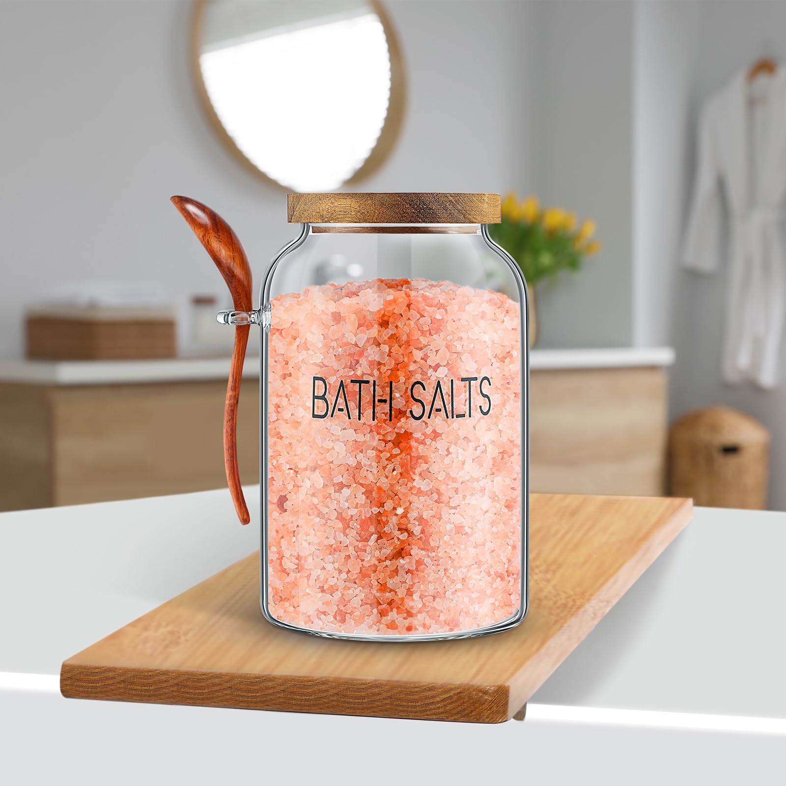 SiliFine multipurpose jar suitable for bath salts and other dry goods.