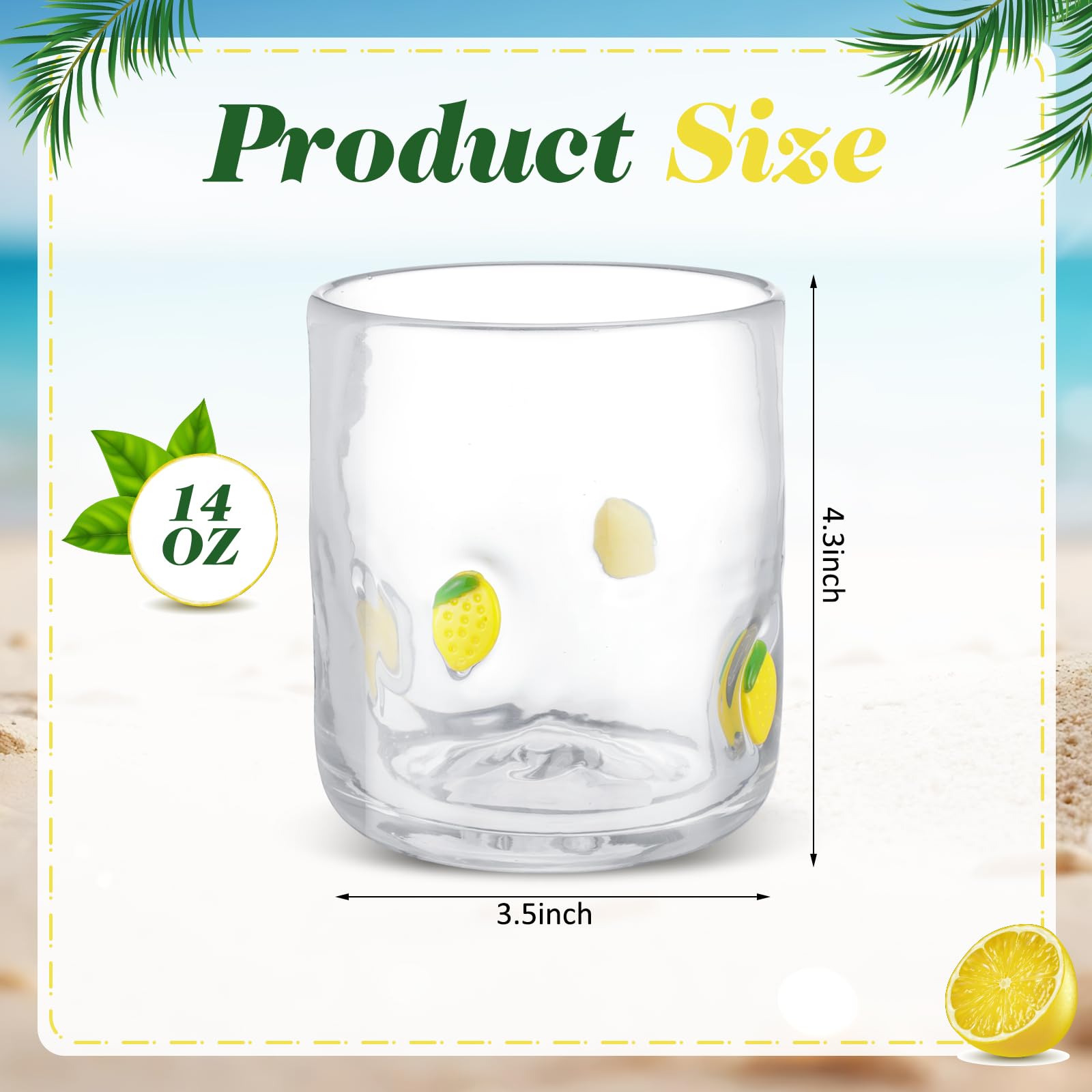 SiliFine orange icon juice glass brings lively color to drinks.
