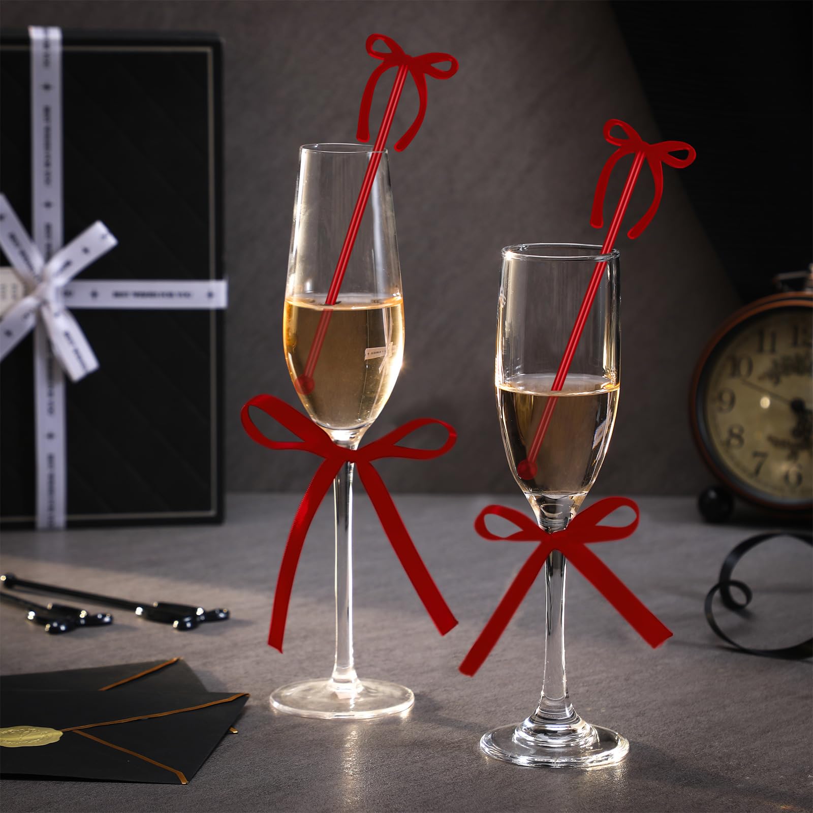 SiliFine wedding burgundy stirrers brighten receptions and toast moments