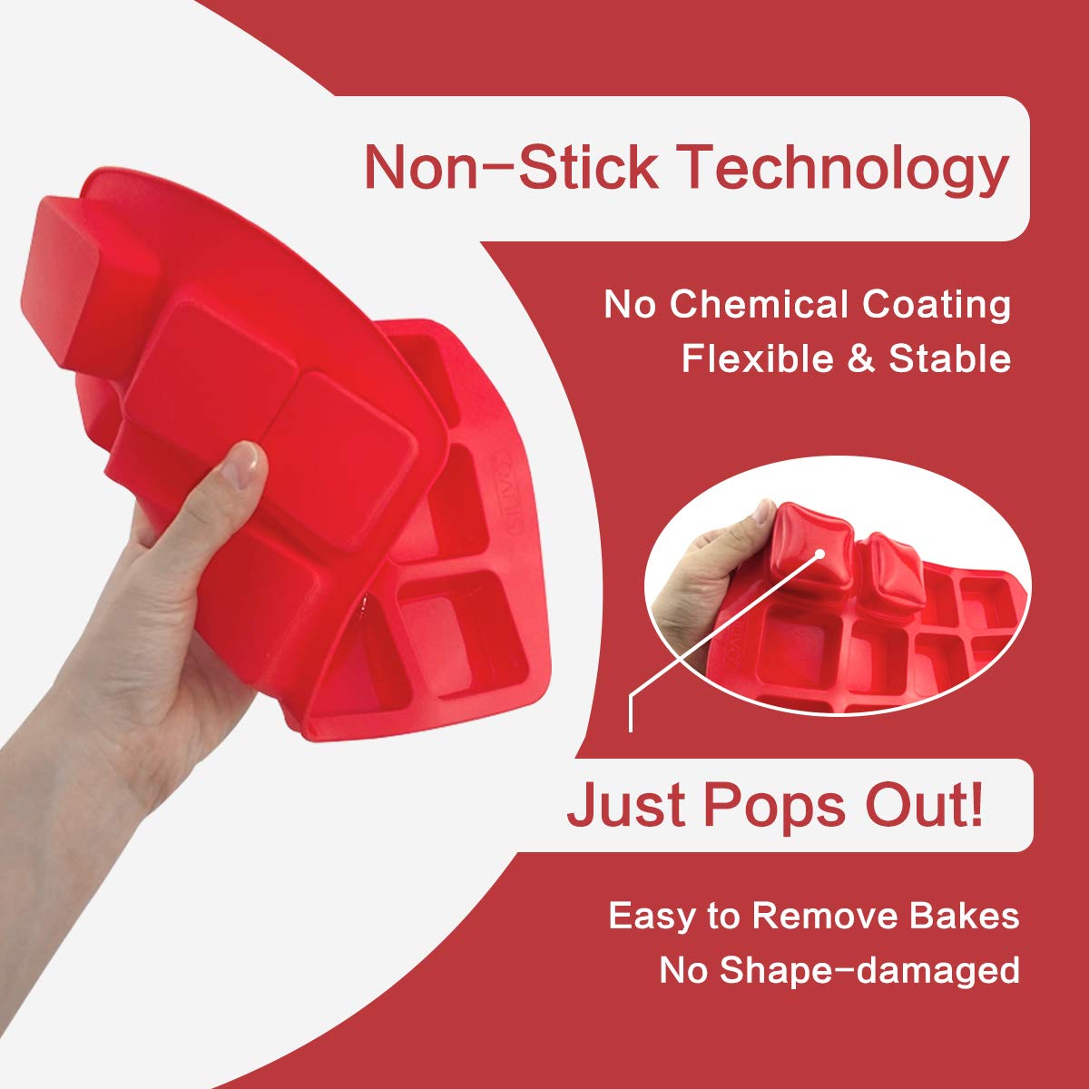 SILIVO food-grade silicone ensures safe, versatile baking material.