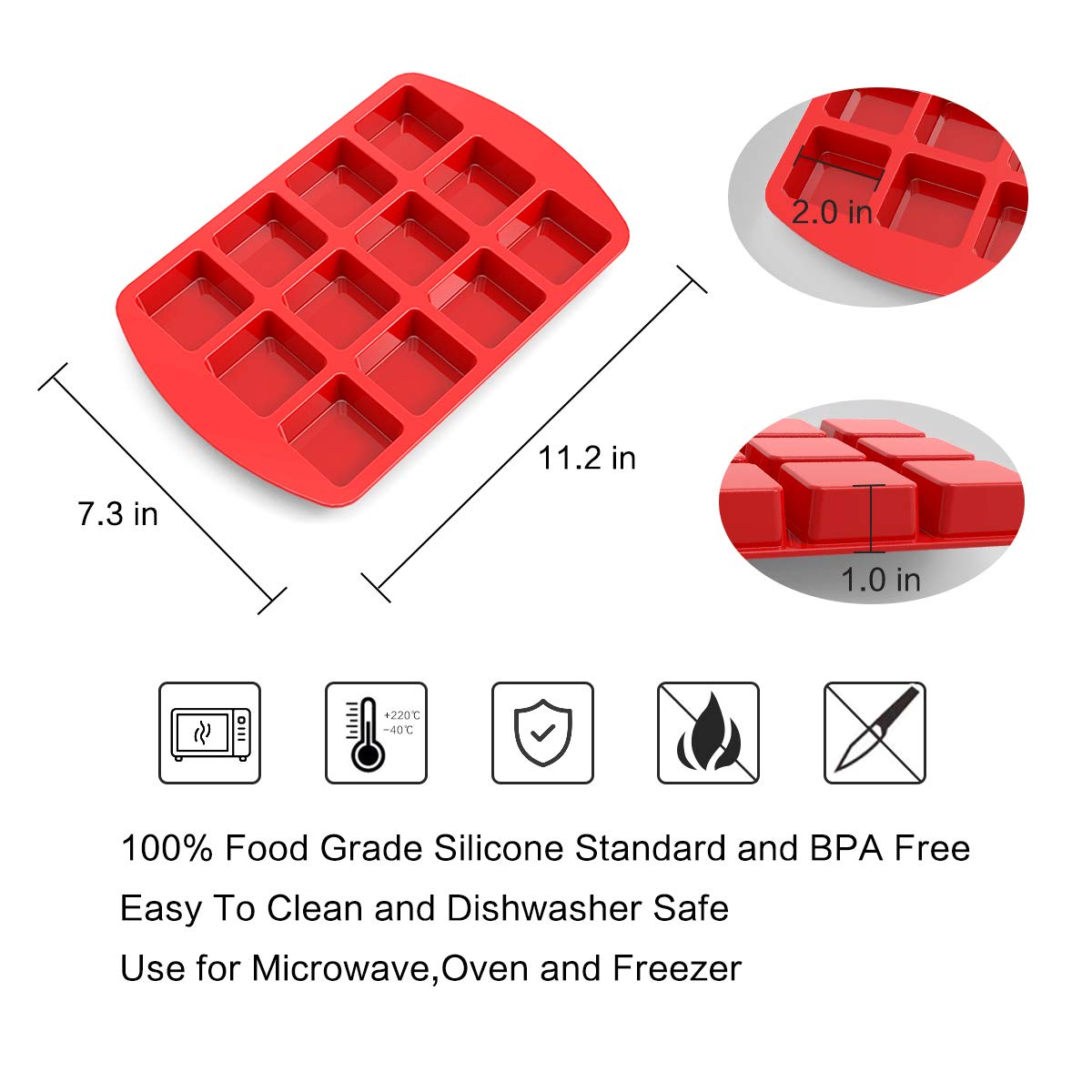 SILIVO oven and microwave safe for versatile treats up to 450F.