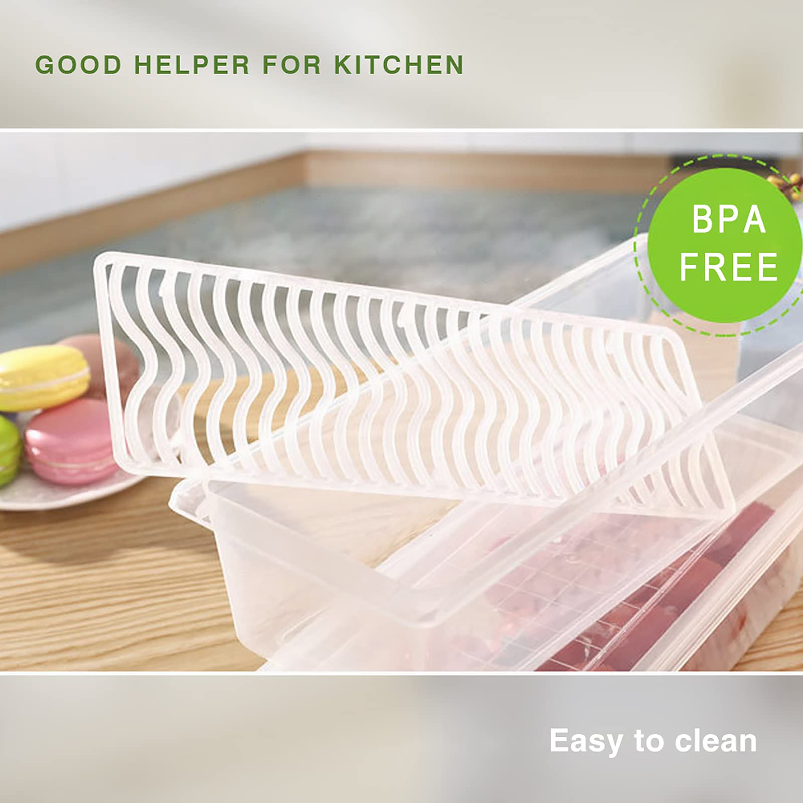 SILIVO dishwasher-safe produce containers for easy cleanup after shopping.