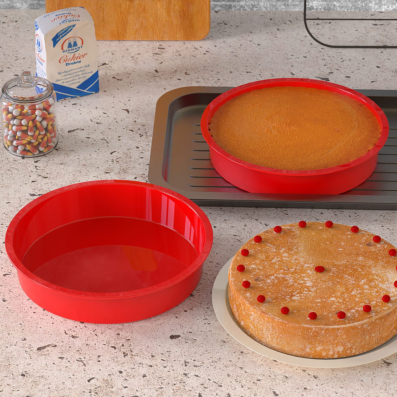 SILIVO nonstick silicone molds offer simple release and fewer crumbs