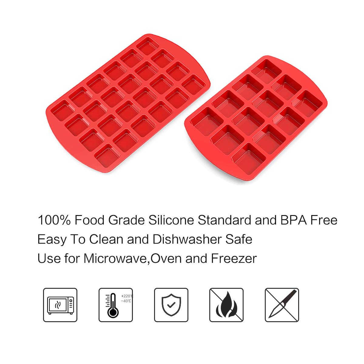 SILIVO non-stick surface ensures gentle release of baked goods.