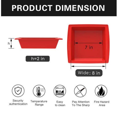 SILIVO oven-safe silicone pan suitable for ovens, microwaves, and more.