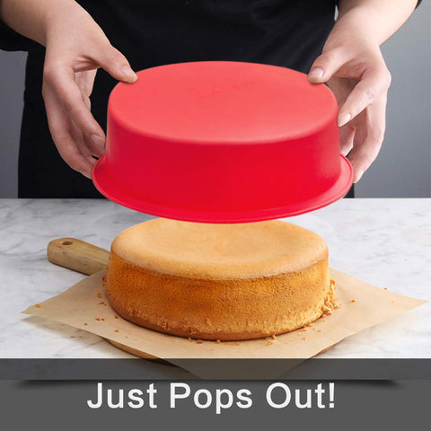 SILIVO round silicone baking mold ideal for cheesecakes and layer cakes