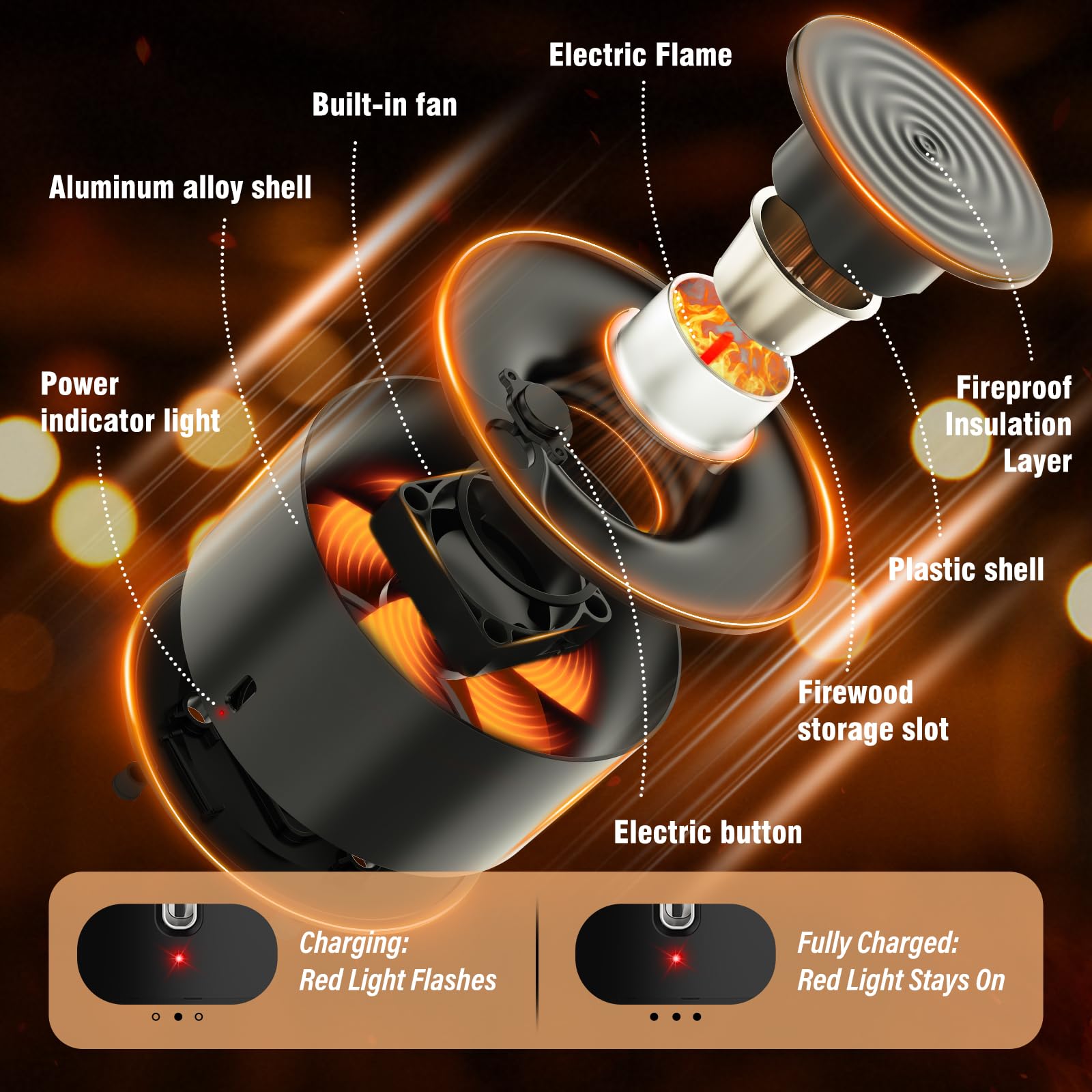 Silkchio smoker LED illumination highlights the smoky pour with ambient mood lighting.